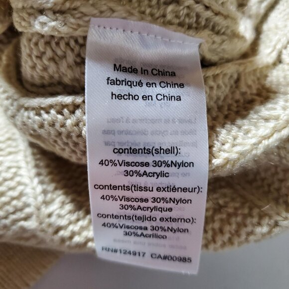 Danielle Bernstein X WeWoreWhat Cable Crop Sweater Sz M - Picture 6 of 13